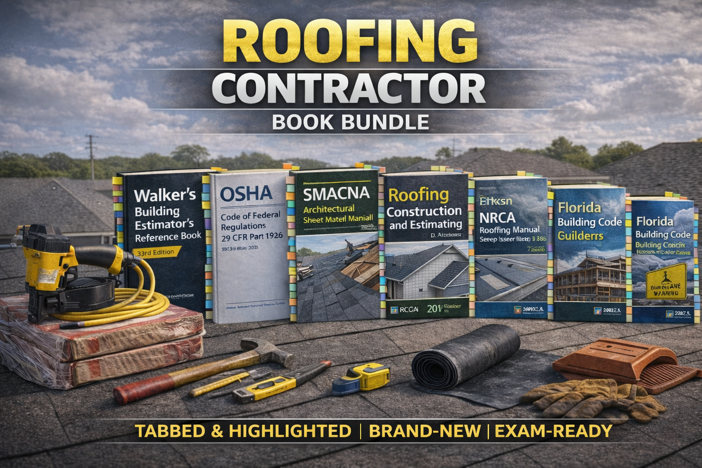 Florida Roofing Contractor Book Bundles (Trade ONLY)- Tabbed & Highlighted