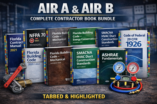 Florida AIR A or AIR B Contractor Complete Book Bundle (Trade ONLY) – Highlighted & Tabbed