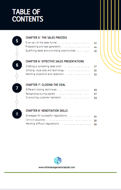 SALES SOLUTIONS: PATHWAY GUIDE TO A PROFITABLE BUSINESS